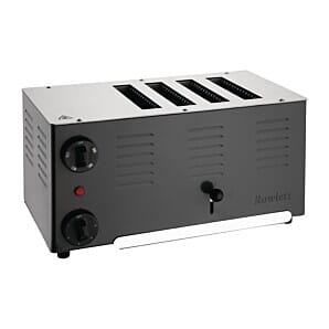 Rowlett CH173 Rowlett Regent 4 Slot Toaster Jet Black with 2x Additional Elements
