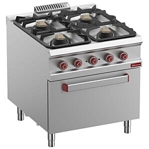 Diamond G9/4BFE8-N 4 Stove Freestanding Gas Range Cooker on Electric Oven, 6kW