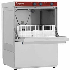 Diamond DC202/6 350mm Basket Frontloading Glasswasher, 14 Pint Capacity