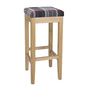 Bolero Austin High Stools Grey Tartan (Single) - DC827
