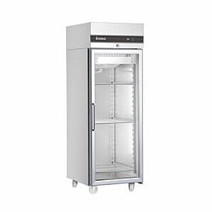 Inomak CAP172CR Glass Single Door Heavy Duty GN 2/1 Upright Refrigerator, 654 Litres