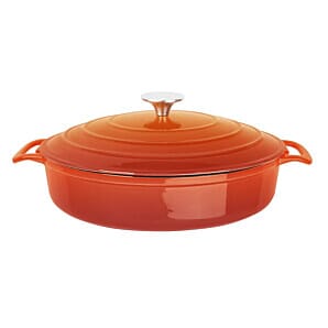 Vogue FS478 Orange Round Sauté Pan 3.5Ltr