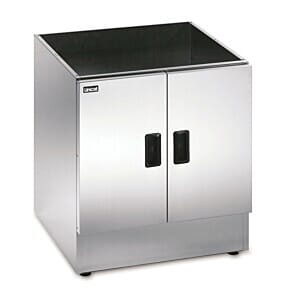 Lincat CC6 Silverlink 600 Free-standing Ambient Open-Top Pedestal with Doors - W 600 mm