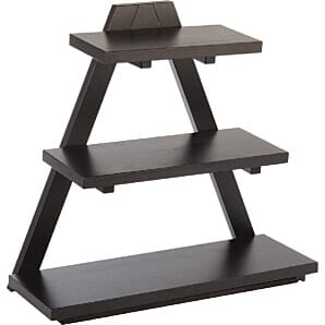 APS Triangle Wooden Buffet Stand Black - GK818