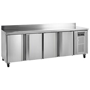 Front view of the Tefcold CF7410 Gastronorm 4 Door Prep Counter Freezer, 553 Litres
