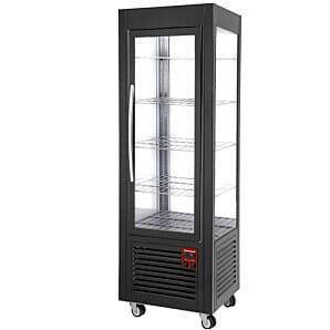 Diamond SNE/GN-B7-R2 Black Panoramic Ventilated Display Refrigerator, 360 Litres