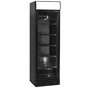 Diamond DRINK-38V/Z6 Single Door Black Ventilated Display Refrigerator, 380 Litres