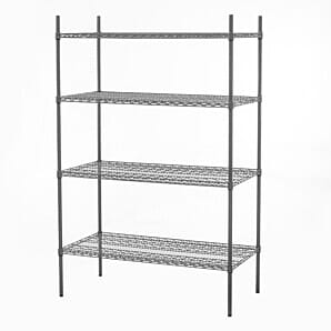 Connecta HEF710 Nylon Wire 4 Tier Shelf, W1500mm x D600mm