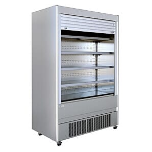 Mafirol CRONUS1450OP SS MA Tiered Multideck Display with Lockable Shutter, 1510mm