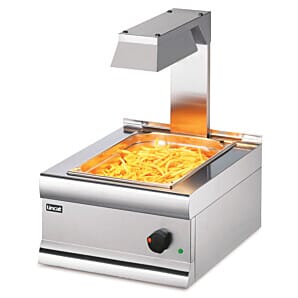 Lincat CS4/G Silverlink 600 Electric Counter-top Chip Scuttle with Overhead Gantry - W 450 mm - 1.0 kW