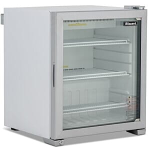 Blizzard CTR99 Glass Single Door Countertop Fridge, 99 Litres