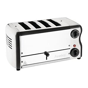 Rowlett CH181 Rowlett Esprit 4 Slot Toaster Chrome w/2x Additional Elements & Sandwich Cage
