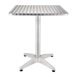 Bolero U427 Steel and Aluminium Square Bistro Table 600mm