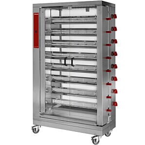 Diamond RVG/8-CM Chicken Gas Rotisserie, 48 Chickens Capacity