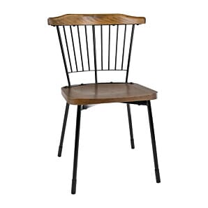 Bolero Scandi Side Chairs Black (Pack of 2) - FB871