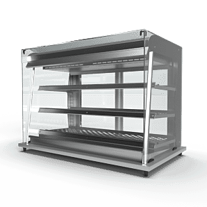 Moffat D3BMSL Drop-In Bain Marie Dry Heat Model with Square Glass Open Front Gantry, 3 x 1/1 GN