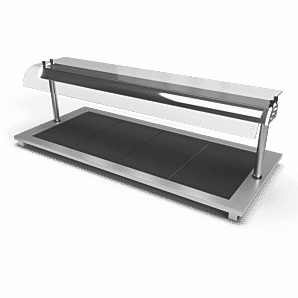 Moffat D4HT Drop-In Hot Top Model with Curved Glass Open Front Gantry, 4 x 1/1 GN