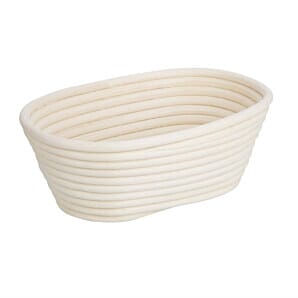 Vogue FT837 Rattan Proving Basket Oval 210x150x80mm