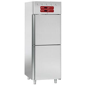 Diamond AF2T/L2-SH/R Stainless Steel Refrigerator & Fish Refrigerator, 2 x 350 Liters