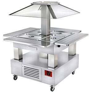 Diamond CSB/4D-A1-R2 Refrigerated Island Buffet Salad Bar