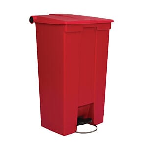 Rubbermaid Step-On Pedal Bin Red 87Ltr - L629