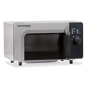 Front view of the Menumaster RMS510DS2UA Light Duty Manual Microwave, 1000W
