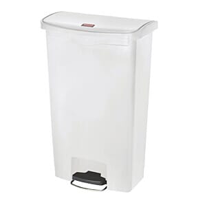 Rubbermaid Slim Jim Step on Bin Front Pedal 68Ltr White - CW590