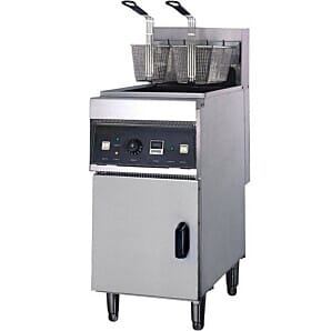 Chefsrange DF28L Double Basket / Single Tank Freestanding Electric Fryer, 18kW