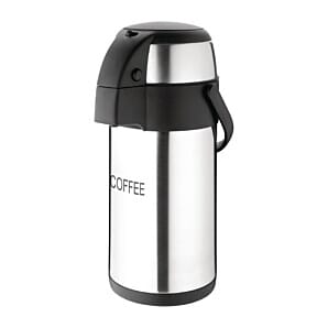 Olympia Pump Action Airpot Etched 'Coffee' 3Ltr - (Code: DP128)