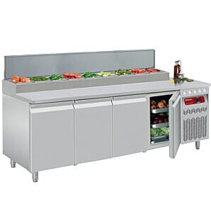 Diamond DTS-10/P9 4 Door Refrigerated Counter, 550 Litres