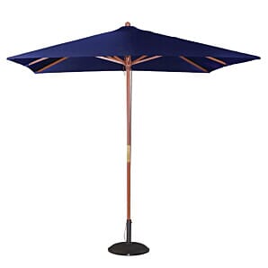 Bolero Square Double Pulley Parasol 2.5m Diameter Navy Blue - GH991