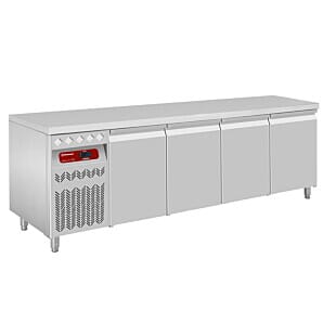 Diamond DT224/P9GX 4 Door Stainless Steel Refrigerated Counter, 550 Litres