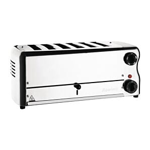 Rowlett CH185 Rowlett Esprit 6 Slot Toaster Chrome w/2x Additional Elements & Sandwich Cage