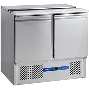 Prodis EC-2SALAD 2 Door Compact Saladette Counter with 2 x 1/1 GN + 2 x 1/4 GN Topping Well, 240 Litres