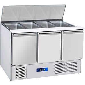 Prodis EC-3SALAD 3 Door Compact Saladette Counter with 4 x 1/1 GN, 240 Litres