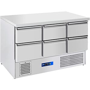 Prodis EC-6DSS 6 Drawer Compact Saladette Counter, 368 Litres