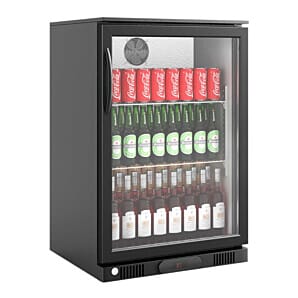 Commercial Hinged Single Door Bottle Cooler, 106 x 330ml Bottles