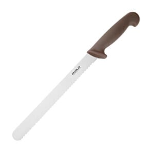 Hygiplas FX122 Hygiplas Slicer Serrated Brown 24.8cm