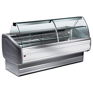 Diamond MY20/A1-VV/R2 Stainless Steel Refrigerated Curved Serveover Counter with Understorage, 2000mm