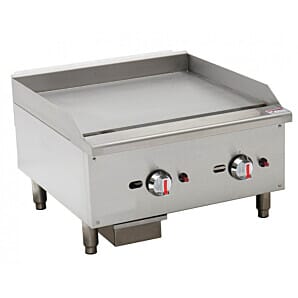 Chefsrange EGG24S Heavy Duty 24" Smooth Plate Gas Griddle, 17.6kW