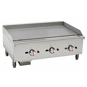 Chefsrange EGG36S Heavy Duty 36" Smooth Plate Gas Griddle, 26.4kW