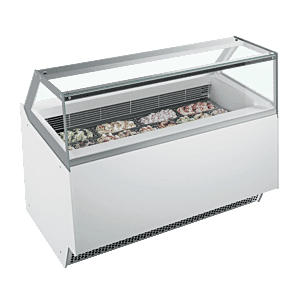 ISA ELEGANCE 13 Scoop Ice Cream Display, 13 x 5 Litres Napoli Tubs
