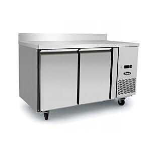 Atosa EPF3462HDSB 2 Door Table Freezer with Splash Back 280ltrs