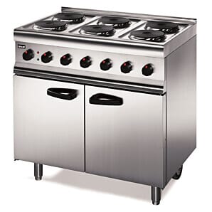 Lincat ESLR9C/SPH Silverlink 600 Electric Free-standing Oven Range - Castors at Rear - 6 Plates - W 900 mm - 13.0 kW [1-Phase]