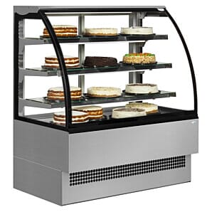 Interlevin Italia Range EVO902 SS Stainless Steel Patisserie Display Cabinet, 900mm
