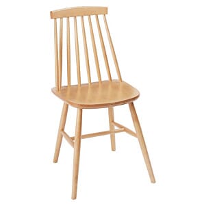 Fameg Farmhouse Angled Side Chairs Natural Beech (Pack of 2) - DC353