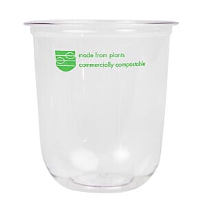 Vegware FS174 96-Series Compostable PLA Deli Pots 16oz (Pack of 1000)
