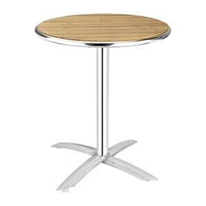 Bolero U424 Round Flip Top Table Ash 600mm