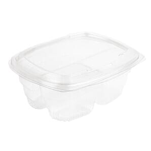 Faerch Fresco Three-Compartment Recyclable Deli Containers With Lid 750ml / 26oz - (Code: FB360)