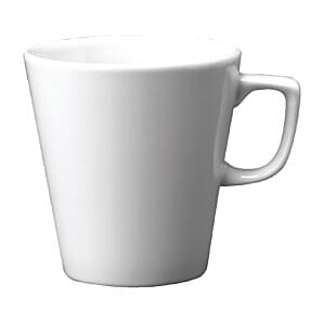 Churchill W002 Plain Whiteware Cafe Latte Mugs 340ml (Pack of 12)